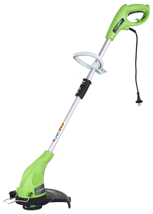 Триммер струнный GreenWorks 500W21217 Триммер струнный GreenWorks 500W21217Работа от сети 220В Мощность 500Вт Леска 1,6 мм Ширина скашивания: 33 см Автоматическая система подачи лески Возможность регулирования рабочей длины Поворотная голова триммера Гарантия 2 года