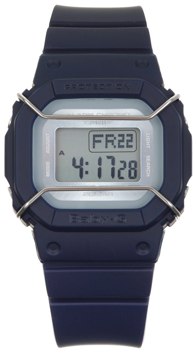 Часы наручные Casio Baby-G, цвет: темно-синий. BGD-501UM-2EBGD-501UM-2E Часы наручные Casio Baby-G, цвет: темно-синий. BGD-501UM-2EBGD-501UM-2EМногофункциональные часы Casio Baby-G, выполнены из минерального стекла и полимерного материала. Часы оформлены символикой бренда. Электронные часы оснащены имеют степень влагозащиты равную 20 BAR. Браслет часов оснащен застежкой-пряжкой, которая позволит с легкостью снимать и надевать изделие. Корпус часов оснащен электролюминесцентной подсветкой. Дополнительные функции: таймер, будильник, функция повтора будильника, секундомер, функция мирового времени, автоматический календарь. Часы поставляются в фирменной упаковке. Многофункциональные часы Casio Baby-G станут незаменимым аксессуаром.