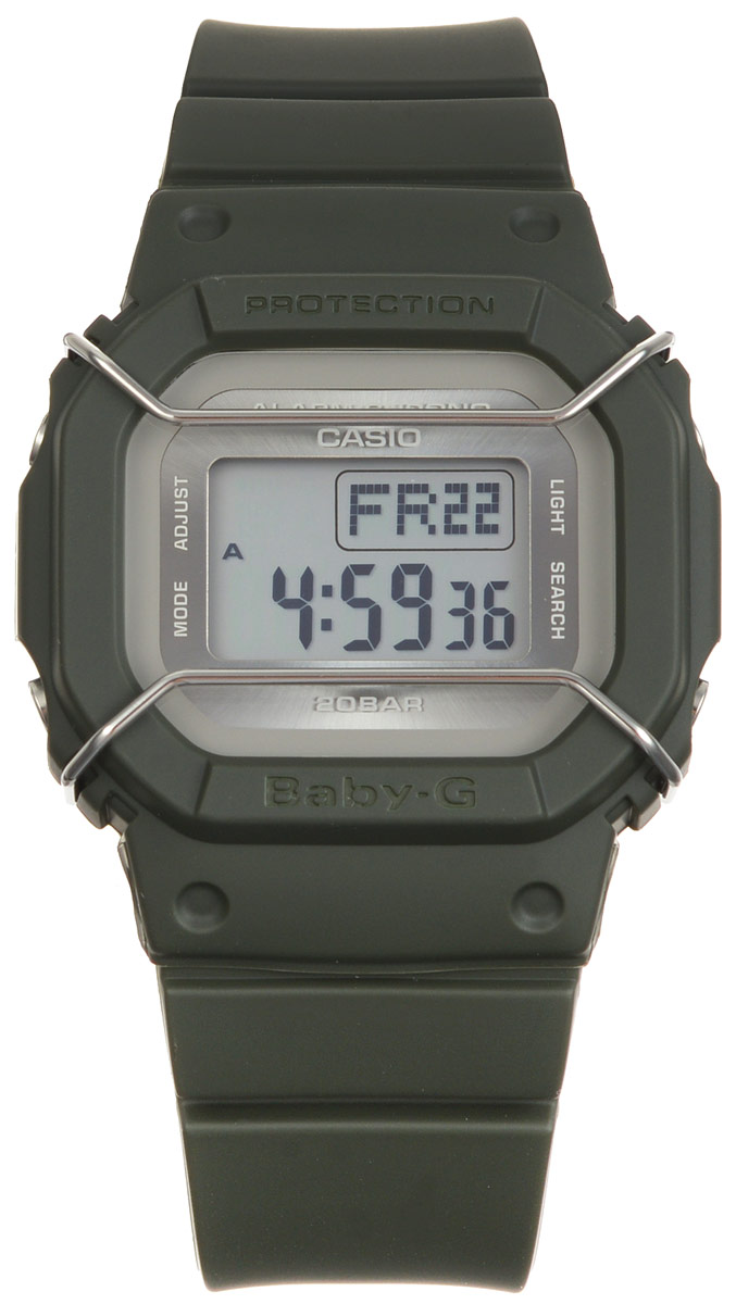 Часы наручные Casio Baby-G, цвет: темно-зеленый. BGD-501UM-3EBGD-501UM-3E Часы наручные Casio Baby-G, цвет: темно-зеленый. BGD-501UM-3EBGD-501UM-3EМногофункциональные часы Casio Baby-G, выполнены из минерального стекла и полимерного материала. Часы оформлены символикой бренда. Электронные часы оснащены имеют степень влагозащиты равную 20 BAR. Браслет часов оснащен застежкой-пряжкой, которая позволит с легкостью снимать и надевать изделие. Циферблат часов оснащен электролюминесцентной подсветкой. Дополнительные функции: таймер, будильник, функция повтора будильника, секундомер, функция мирового времени, автоматический календарь. Часы поставляются в фирменной упаковке. Многофункциональные часы Casio Baby-G станут незаменимым аксессуаром.