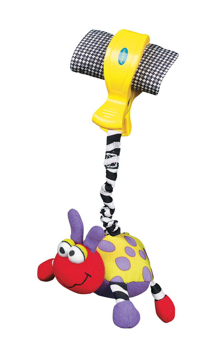 Playgro Игрушка-подвеска Божья коровка0111926 Playgro Игрушка-подвеска Божья коровка0111926Божья коровка начинает вибрировать и двигаться, если малыш потянет ее вниз. Внутри подвески находится погремушка, которая будет привлекать внимание ребенка во время прогулок и игр. Игрушка легко крепится на любую коляску, кроватку или к дугам коврика. Способствует развитию моторики, сенсорного восприятия, тактильных ощущений.