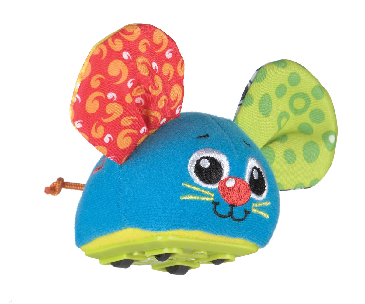 Playgro Игрушка Инерционная Мышка0183037 Playgro Игрушка Инерционная Мышка0183037Красочная инерционная машинка Мышка с шуршащими ушками. Оттягивая и запуская машинку, малыш будет познавать причинно-следственные связи, учиться понимать природу движущихся объектов и пространственные отношения, а также тренировать когнитивные навыки.