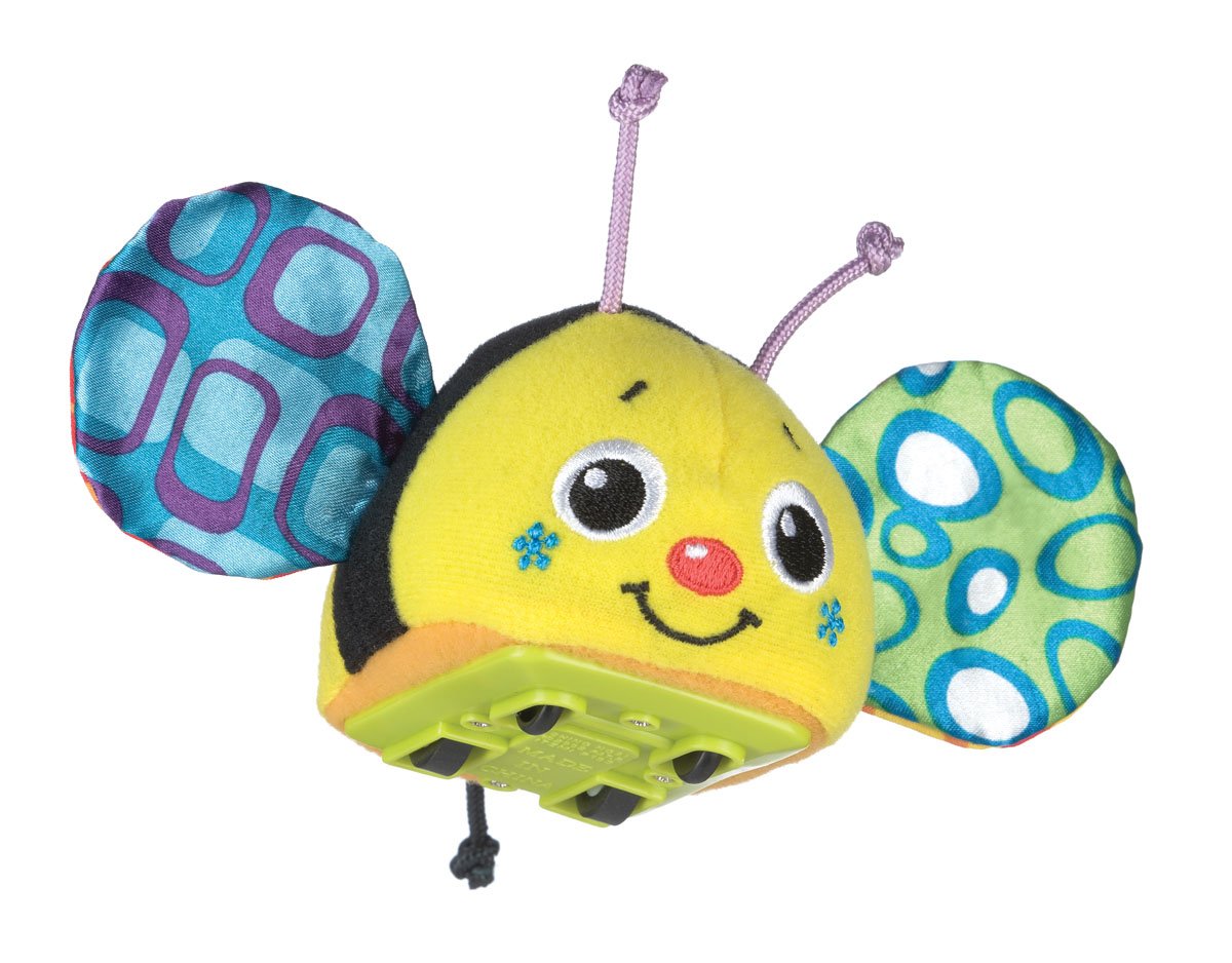 Playgro Игрушка инерционная Пчелка0183040 Playgro Игрушка инерционная Пчелка0183040Инерционная машинка. У пчелки шуршат крылышки. Оттягивая и запуская машинку, малыш будет познавать причинно-следственные связи, учиться понимать природу движущихся объектов и пространственные отношения, а также тренировать когнитывные навыки.