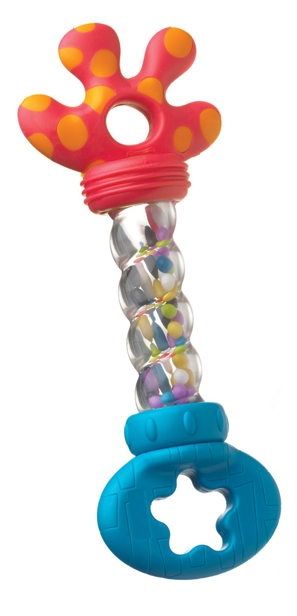 Playgro Игрушка-погремушка 40838284083828 Playgro Игрушка-погремушка 40838284083828Внутри прозрачной спирали находятся разноцветные шарики, которые весело гремят при каждом движении игрушки. Элементы погремушки вращаются с забавным щелкающим звуком. Способствует развитию слуха, зрения, моторики, тактильных ощущений.