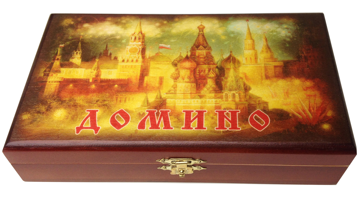 Домино в шкатулке Саванна Кремль, 20х12х5 см. d-005d-005 Домино в шкатулке Саванна Кремль, 20х12х5 см. d-005d-005Домино в деревянной шкатулке (размер костяшки 50х25 мм). Материал: береза, хвойные сорта