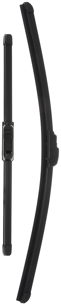 Щетка стеклоочистителя Bosch AR552S, бескаркасная, со спойлером, длина 40/55 см, 2 шт3397118984 Щетка стеклоочистителя Bosch AR552S, бескаркасная, со спойлером, длина 40/55 см, 2 шт3397118984Комплект Bosch AR552S состоит из двух бескаркасных щеток разного размера. Щетки выполнены по современной технологии из высококачественных материалов и предназначены для установки на переднее стекло автомобиля. Отличаются высоким качеством исполнения и оптимально подходят для замены оригинальных щеток, установленных на конвейере. Обеспечивают качественную очистку стекла в любую погоду. AEROTWIN - серия бескаркасных щеток компании Bosch. Щетки имеют встроенный аэродинамический спойлер, что делает их эффективными на высоких скоростях, и изготавливаются из многокомпонентной резины с применением натурального каучука. Комплектация: 2 шт.