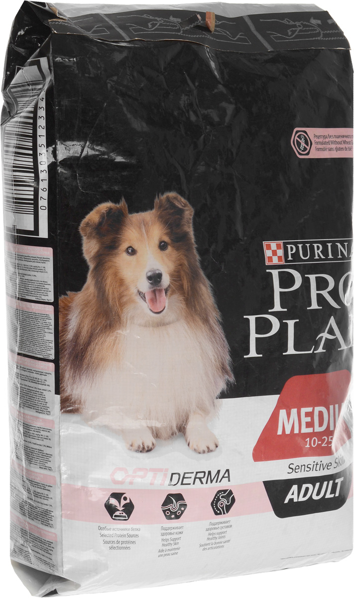Корм сухой Pro Plan Adult Sensitive для собак с чувствительной кожей, с лососем и рисом, 7 кг60966 Корм сухой Pro Plan Adult Sensitive для собак с чувствительной кожей, с лососем и рисом, 7 кг60966Сухой корм Pro Plan Adult Sensitive - полнорационный корм для взрослых собак средних пород с чувствительной кожей, весом 10-25 кг, с комплексом Optiderma, с лососем и рисом. Также подходит для взрослых собак крупных пород с чувствительным пищеварением. Корм обеспечивает самое своевременное питание, которое поддерживает чувствительную кожу взрослых собак. Подтверждено, что Optiderma включает в себя специальную комбинацию питательных веществ, которые поддерживают здоровье кожи и красивую шерсть, а отобранные источники белка помогают сократить возможные кожные реакции, связанные с пищевой чувствительностью. Особенности: - специально отобранные источники белка для собак с чувствительной кожей, - клинически подтверждено: поддерживает здоровье кожи, - сочетание основных питательных веществ, которое помогает поддерживать здоровье суставов, - содержит высококачественный белок из лосося. Товар сертифицирован.