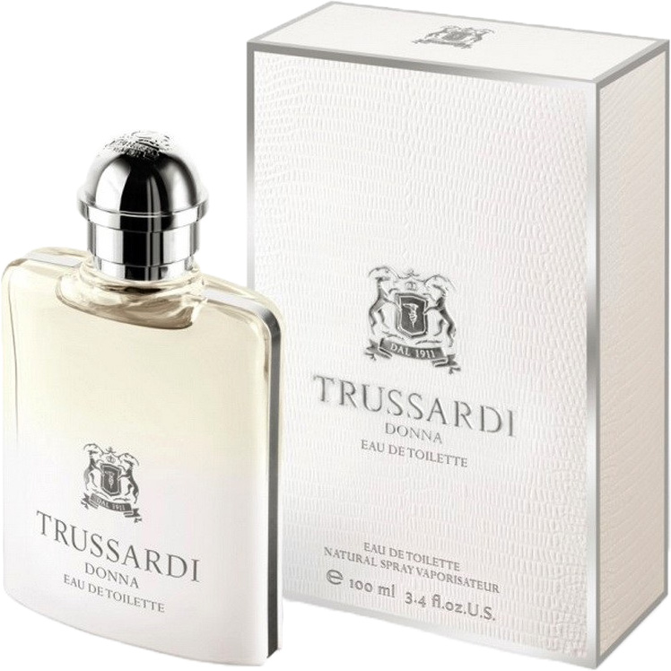 Trussardi Donna Туалетная вода, 50 мл14062 Trussardi Donna Туалетная вода, 50 мл14062Восточные цветочные. Юзу, Цитрон и Дыня; ноты сердца: Жасминовый чай, Апельсиновый цвет и Лотос; ноты базы: Сандал, Пачули, Ваниль и Белый кедр.