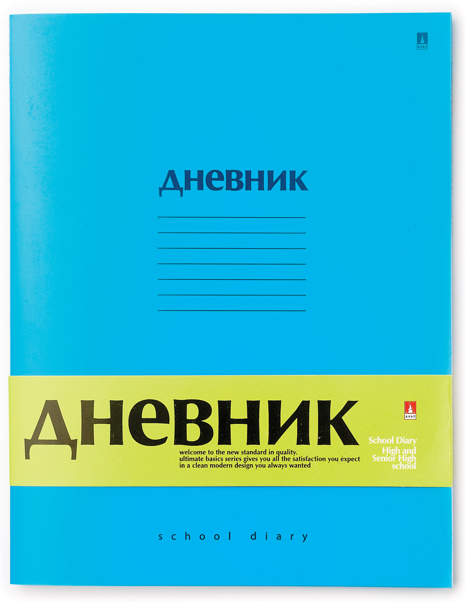 Альт Дневник школьный Premium цвет синий10-224/01 Альт Дневник школьный Premium цвет синий10-224/01Лаконичность и современный стиль заключены в новом дневнике Premium, который идеально подойдет для учащихся старших и средних классов. Яркая обложка дневника выполнена из гибкого пластика. Страницы соединены металлическими скрепками. Формат дневника А5. Блок дневника состоит из 96 страниц высококачественной офсетной бумаги. Порядок компоновки разделов соответствует стандартам системы образования. На последней странице (Итоговые оценки) перечень изучаемых предметов ученики составляют самостоятельно.