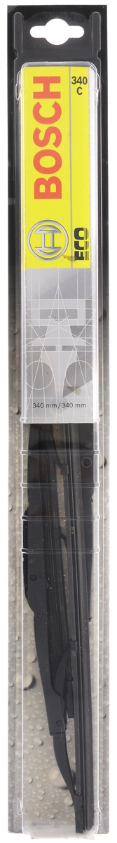 Щетка стеклоочистителя Bosch 340C, каркасная, длина 34 см, 2 шт3397005025 Щетка стеклоочистителя Bosch 340C, каркасная, длина 34 см, 2 шт3397005025Универсальная щетка Bosch 340C - функциональный стеклоочиститель с металлическими скобами, который характеризуется хорошей эффективностью очистки и качеством. Каркас щетки выполнен из металла с антикоррозийным покрытием и имеет форму, способствующую уменьшению подъемной силы на высоких скоростях. Натуральная резина щетки обеспечивает тщательность очистки. Щетка имеет крепление крючок. Быстрый монтаж, благодаря предварительно установленному универсальному адаптеру Quick Clip. В комплекте 2 щетки.