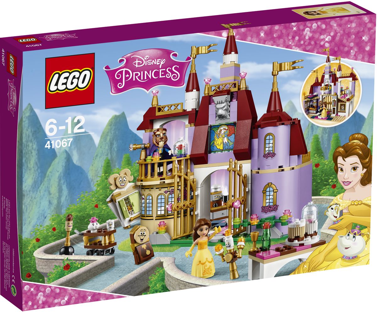LEGO Disney Princesses Конструктор Заколдованный замок Белль 4106741067 LEGO Disney Princesses Конструктор Заколдованный замок Белль 4106741067Вместе с Белль и ее волшебными друзьями исследуйте все потайные уголки замка, найдите особую книгу в библиотеке или поднимитесь в комнату с балконом, чтобы увидеть заколдованный цветок. Помогите Когсворту и Люмьеру организовать музыкальный банкет для Чудовища и вкатите в столовую Миссис Поттс и Чипа на столике на колесиках, чтобы разлить чай. И всю ночь напролет танцуйте в бальном зале с огромной люстрой, чтобы Красавица влюбилась в Чудовище и разрушила магическое заклятие. Конструктор LEGO Disney Princesses. Заколдованный замок Белль включает в себя 374 разноцветных пластиковых элемента. Конструктор - это один из самых увлекательных и веселых способов времяпрепровождения. Ребенок сможет часами играть с конструктором, придумывая различные ситуации и истории.