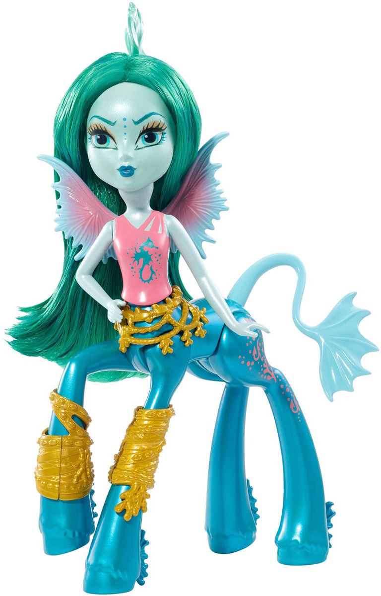 Monster High Мини-кукла Bay TidechaserDGD12_DGD16 Monster High Мини-кукла Bay TidechaserDGD12_DGD16Мини-кукла Monster High Bay Tidechaser обязательно привлечет внимание вашей девочки. Бэйя Тайдчейсер (Морской монстр) - стильная серфингистка. Любит легкие парящие ткани, подчеркивающие природную красоту океана. Чувствует себя уверенно на пляже и в воде, но на танцевальной площадке не может ступить и двух шагов. Девушке не нравится, когда ее считают легкомысленной из-за того, что она живет счастливой безмятежной жизнью. Кукла представлена в коралловой майке с изображением морского конька. Золотые украшения, словно сотканные из корабельных канатов, ремешков и кораллов. На ноге у девушки имеется розовая татуировка в виде кораллов, хвостов морских монстров и пузырьков. Порадуйте свою дочурку таким замечательным подарком!