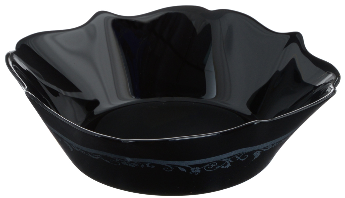 Салатник Luminarc Authentic Silver Black, цвет: черный, серый, 16 х 16 смH8404 Салатник Luminarc Authentic Silver Black, цвет: черный, серый, 16 х 16 смH8404Салатник Luminarc Authentic Silver Black, изготовленный из ударопрочного стекла, имеет элегантный дизайн с красивым цветочным орнаментом. Он прекрасно подойдет для подачи различных блюд: закусок, салатов или фруктов. Такой салатник украсит ваш праздничный или обеденный стол, а оригинальное исполнение понравится любой хозяйке.