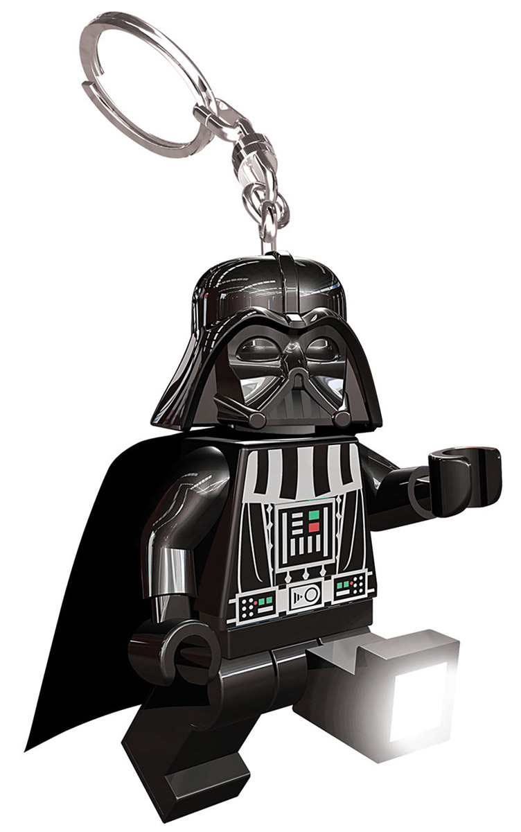 LGL-KE7 LEGO: Брелок-фонарик Дарт ВейдерLGL-KE7 LGL-KE7 LEGO: Брелок-фонарик Дарт ВейдерLGL-KE7Этот оригинальный брелок в виде фигурки Дарта Вейдера с двигающимися ручками и ножками, обязательно понравится ребенку. Нажмите фигурке на животик, и на его ступнях загорится по одной светодиодной лампочке. Металлическое крепление для ключей входит в комплект. Характеристики: Материал: пластик, металл. Высота брелока (без учета кольца): 7,5 см. Размер упаковки: 9 см х 15 см х 4 см. Изготовитель: Китай. Работает от 2 батарей 3V (входят в комплект). В процессе игры с конструкторами LEGO дети приобретают и постигают такие необходимые навыки как познание, творчество, воображение. Обычные наблюдения за детьми показывают, что единственное, чему они с удовольствием посвящают время - это игры. Игра - это состояние души, это веселый опыт познания реальности. Играя, дети создают собственные миры, осваивают их, восстанавливают прошедшие и будущие события через понарошку, а, познавая, приобретают знания и умения. Фантазия ребенка...