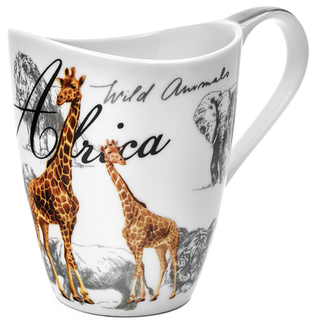 Кружка Walmer Giraffe, 420 млW16032042 Кружка Walmer Giraffe, 420 млW16032042Кружка Walmer Giraffe, выполненная из костяного фарфора, обладает необычной формой и увеличенным объемом, который подойдет для большого чаепития. Изделие дополнено эргономичной ручкой. Такой подарок не только порадует своей практичностью, но и станет приятным сувениром для ваших близких. А оригинальное оформление кружки добавит ярких эмоций.