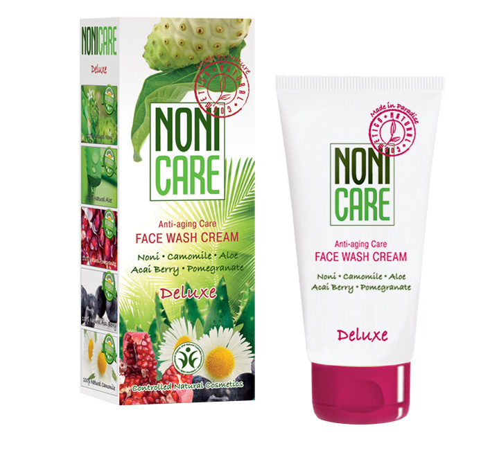 Nonicare Омолаживающий крем для умывания Deluxe - Face Wash Cream 100 мл4260254460050 Nonicare Омолаживающий крем для умывания Deluxe - Face Wash Cream 100 мл4260254460050Нежный крем для умывания бережно удаляет макияж, водо- и жирорастворимые загрязнения. Специальная формула крема создавалась с учетом повышенных потребностей зрелой, требовательной кожи в питании и увлажнении. Содержит эксклюзивный коктейль активных ингредиентов из свежего сока фрукта Нони, масла оливы, экстракта плодов пальмы Acai Berry, ромашки и граната, с использованием мягких ПАВов на основе кокосового масла. Мягкие сурфактанты на основе кокосового масла не пересушивают кожу и не нарушают ее барьерных функций. Средство оптимизирует деятельность сальных желез, оказывает противовоспалительное действие. Масло оливы дополнительно смягчает кожу, восстанавливая ее барьерные функции. Ромашка устраняет раздражения и покраснения. Экстракты граната и ягод асаи препятствуют появлению морщин и оказывают антиоксидантное действие. Крем для умывания защищает от вредного воздействия жёсткой воды. Идеально подготавливает кожу к последующему нанесению косметических средств и значительно...