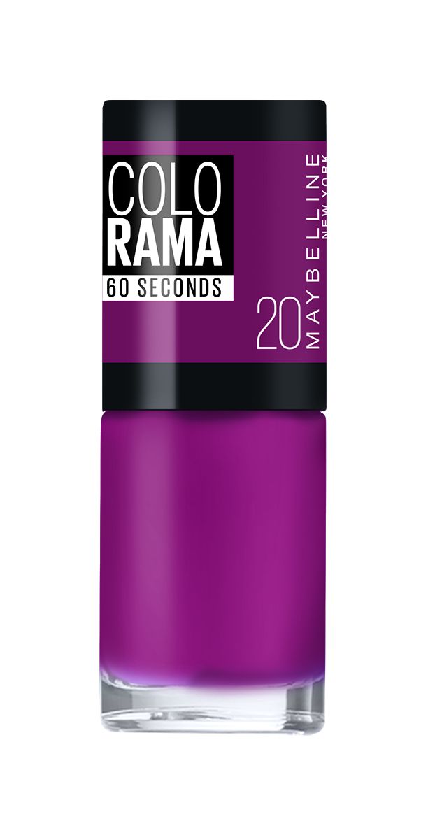 Maybelline New York Лак для ногтей Colorama, оттенок 20, Лесная ягода, 7 млB2805804 Maybelline New York Лак для ногтей Colorama, оттенок 20, Лесная ягода, 7 млB2805804Самая широкая палитра оттенков новых лаков Колорама. Яркие модные цвета с подиума. Новая формула лака Колорама обеспечивает стойкое покрытие и создает еще более дерзкий, насыщенный цвет, который не тускнеет. Усовершенствованная кисточка для более удобного и ровного нанесения, современная упаковка. Лак для ногтей Колорама не содержит формальдегида, дибутилфталата и толуола.