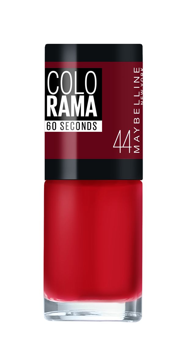 Maybelline New York Лак для ногтей Colorama, оттенок 44, Терпкое Бордо, 7 млB2807004 Maybelline New York Лак для ногтей Colorama, оттенок 44, Терпкое Бордо, 7 млB2807004Самая широкая палитра оттенков новых лаков Колорама. Яркие модные цвета с подиума. Новая формула лака Колорама обеспечивает стойкое покрытие и создает еще более дерзкий, насыщенный цвет, который не тускнеет. Усовершенствованная кисточка для более удобного и ровного нанесения, современная упаковка. Лак для ногтей Колорама не содержит формальдегида, дибутилфталата и толуола.