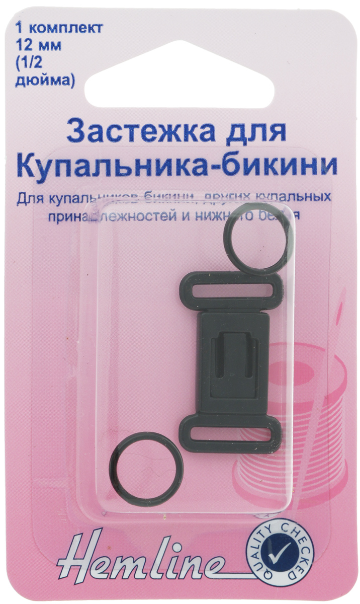 Застежка для купальника-бикини Hemline, цвет: черный460.B Застежка для купальника-бикини Hemline, цвет: черный460.BЗастежка Hemline предназначена для купальника-бикини, других купальных принадлежностей и нижнего белья. Выполнена из прочного пластика.