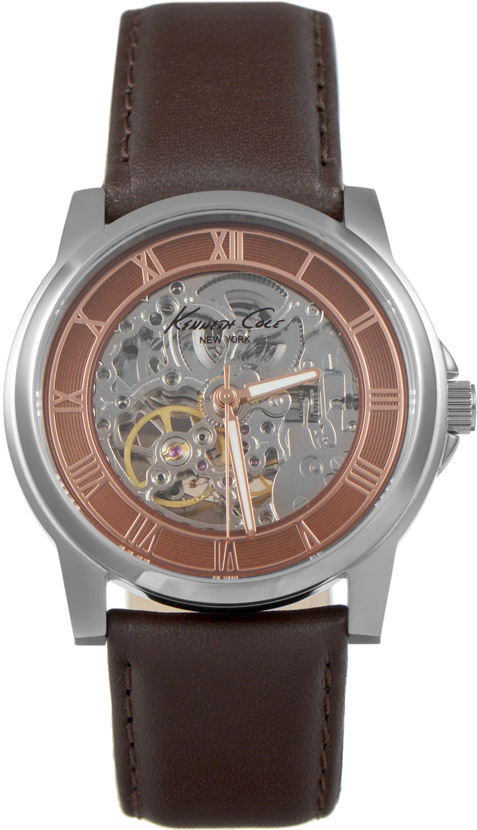 Часы наручные мужские Kenneth Cole, цвет: коричневый. IKC1745IKC1745 Часы наручные мужские Kenneth Cole, цвет: коричневый. IKC1745IKC1745Мужские механические скелетонизированные часы Kenneth Cole изготовлены из материалов самого высокого качества на базе новейших технологий. Циферблат оформлен символикой бренда. Корпус часов имеет степень влагозащиты, равную 3 Bar, оснащен механическим механизмом, а также устойчивым к царапинам минеральным стеклом. Задняя крышка дополнена стеклянной вставкой, благодаря чему видно элементы механизма. Ремешок, выполненный из натуральной кожи, застегивается на практичную пряжку. Часы поставляются в фирменной упаковке. Часы Kenneth Cole подчеркнут отменное чувство стиля их обладателя.