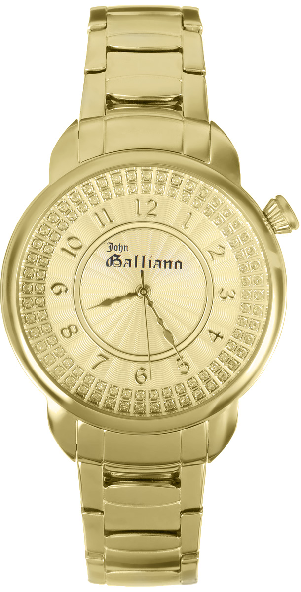 Часы наручные женские Galliano, цвет: золотой. R2553126502R2553126502 Часы наручные женские Galliano, цвет: золотой. R2553126502R2553126502Наручные женские часы Galliano произведены из материалов самого высокого качества на базе новейших технологий. Они оснащены точным кварцевым механизмом. Корпус часов изготовлен из нержавеющей стали с PVD-покрытием, циферблат инкрустирован стразами и защищен минеральным стеклом. Ремешок выполнен из нержавеющей стали с PVD-покрытием оснащен удобной раскладывающейся застежкой, которая позволит моментально снимать и одевать часы без лишних усилий Циферблат круглой формы оснащен арабскими цифрами, а так же тремя стрелками - часовой, минутной и секундной. Часы являются водостойкими - 3АТМ. Изделие укомплектовано в стильную фирменную коробку с названием бренда. Наручные часы Galliano созданы для современных девушек, которые не желают потерять свою индивидуальность в городской суете.