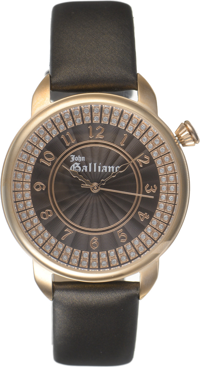 Часы наручные женские Galliano, цвет: коричневый. R2551126501R2551126501 Часы наручные женские Galliano, цвет: коричневый. R2551126501R2551126501Наручные женские часы Galliano произведены из материалов самого высокого качества на базе новейших технологий. Они оснащены точным кварцевым механизмом. Корпус часов изготовлен из нержавеющей стали с PVD-покрытием, циферблат инкрустирован стразами и защищен минеральным стеклом. Ремешок выполнен из натуральной кожи и оснащен классической застежкой-пряжкой. Циферблат круглой формы оснащен арабскими цифрами, а так же тремя стрелками - часовой, минутной и секундной. Часы являются водостойкими - 3АТМ. Изделие укомплектовано в стильную фирменную коробку с названием бренда. Наручные часы Galliano созданы для современных девушек, которые не желают потерять свою индивидуальность в городской суете.