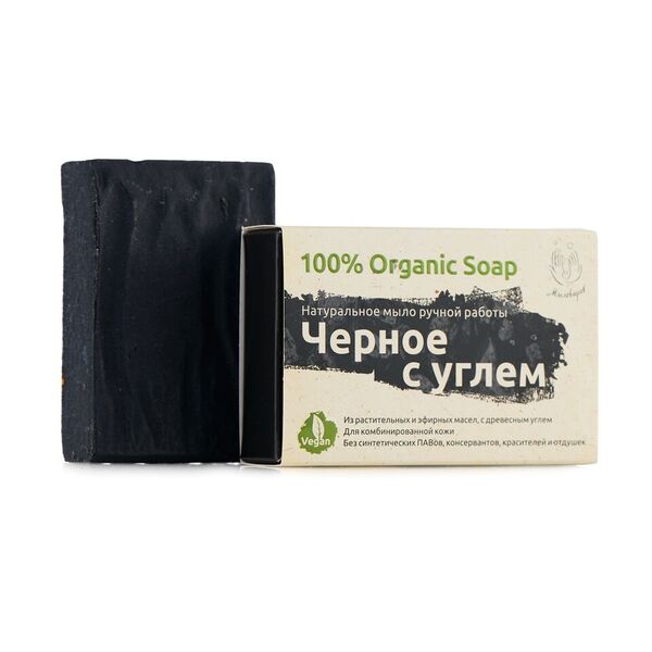 Мыловаров Натуральное мыло для лица и тела Черное с углем, 80 грMYL-УТ000001752 Мыловаров Натуральное мыло для лица и тела Черное с углем, 80 грMYL-УТ000001752Это уникальное мыло создано для кожи, нуждающейся в интенсивном очищении. Микрочастицы угля мгновенно впитывают все загрязнения, а единственный в своем роде комплекс натуральных масел, сочетающийся с растительным, естественно образовавшимся при созревании мыла, глицерином, питает и увлажняет обновленную кожу. Эфирное масло лайма окутывает кожу тончайшей аурой свежести, кедр дарит сибирское здоровье — это мыло содержит все для сияющей красоты вашей кожи.