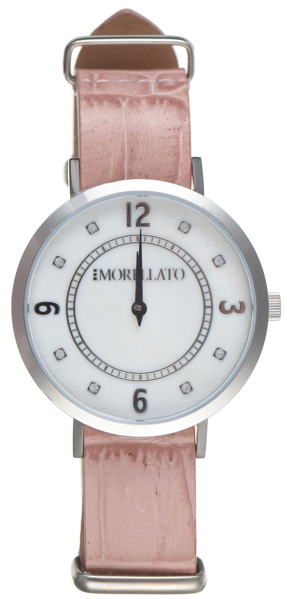 Часы наручные женские Morellato, цвет: розовый. R0151133508R0151133508 Часы наручные женские Morellato, цвет: розовый. R0151133508R0151133508Стильные женские часы Morellato изготовлены из высокотехнологичной гипоаллергенной нержавеющей стали. Ремешок выполнен из натуральной лаковой кожи с тиснением под рептилию и оснащен классической застежкой-пряжкой. Точный кварцевый механизм имеет степень влагозащиты равную 3 Bar и дополнен часовой и минутной стрелками. Циферблат украшен рисками, инкрустированными искусственными кристаллами. Для того чтобы защитить циферблат от повреждений в часах используется высокопрочное минеральное стекло. Изделие упаковано в фирменную коробку и дополнительно в подарочную коробку с названием бренда. Часы Morellato отличаются современным уникальным дизайном, идеальными пропорциями в сочетании с прекрасными материалами, техническими характеристиками и доступной ценой.