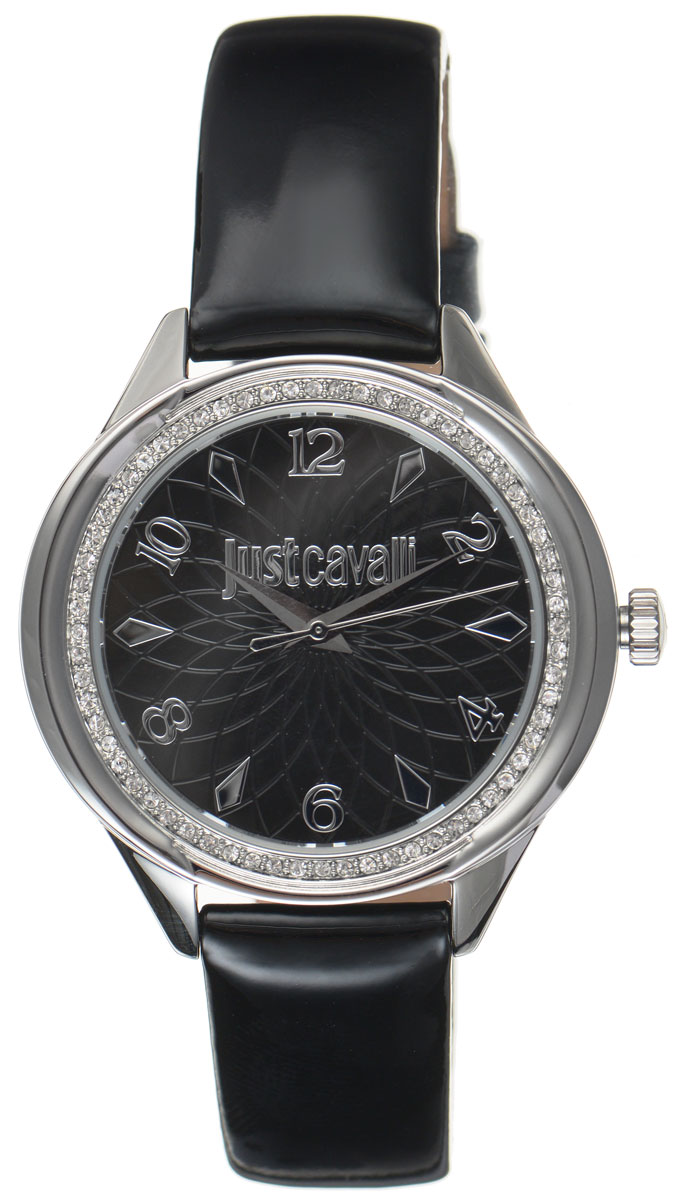 Часы наручные женские Just Cavalli, цвет: черный. R7251571505R7251571505 Часы наручные женские Just Cavalli, цвет: черный. R7251571505R7251571505Наручные женские часы Just Cavalli произведены из материалов самого высокого качества на базе новейших технологий. Они оснащены точным кварцевым механизмом. Корпус часов изготовлен из нержавеющей стали, циферблат инкрустирован стразами Swarovski и защищен минеральным стеклом. Ремешок выполнен из натуральной лаковой кожи и оснащен классической застежкой-пряжкой. Циферблат круглой формы оснащен арабскими цифрами и отметками, а так же тремя стрелками - часовой, минутной и секундной. Часы являются водостойкими - 3АТМ. Изделие укомплектовано в стильную фирменную коробку с названием бренда. Наручные часы Just Cavalli созданы для современных девушек, которые не желают потерять свою индивидуальность в городской суете.