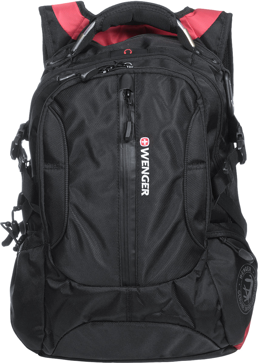 Рюкзак Wenger Large Volume Daypack, цвет: черный, красный, 43 х 32 х 18 см, 30 л15912215 Рюкзак Wenger Large Volume Daypack, цвет: черный, красный, 43 х 32 х 18 см, 30 л15912215Рюкзак Wenger Large Volume Daypack - это самодостаточный, многофункциональный и надежный спутник своего владельца, как и знаменитый швейцарский нож! Благодаря многофункциональности рюкзака Wenger, вы можете легко организовать свои вещи, отправив ключи, мобильный телефон и еще тысячу мелочей в специальный карман-органайзер, положив ноутбук в надежный мягкий карман под спинкой. После этого останется еще много места для других необходимых вещей. Рюкзаки и сумки Wenger - это прежде всего современные материалы и фурнитура от надежных поставщиков и швейцарский контроль качества, благодаря которому репутация компании была и остается столь высокой. Продуманная конструкция и современные технологии проявляются главным образом в потрясающей надежности рюкзаков и сумок Wenger. А ведь надежность - самое важное качество и в амуниции, и в людях! Особенности рюкзака: Шнурки на застежках-молниях: шнурки на застежках-молниях позволяют быстро и легко открывать карманы рюкзака даже в...
