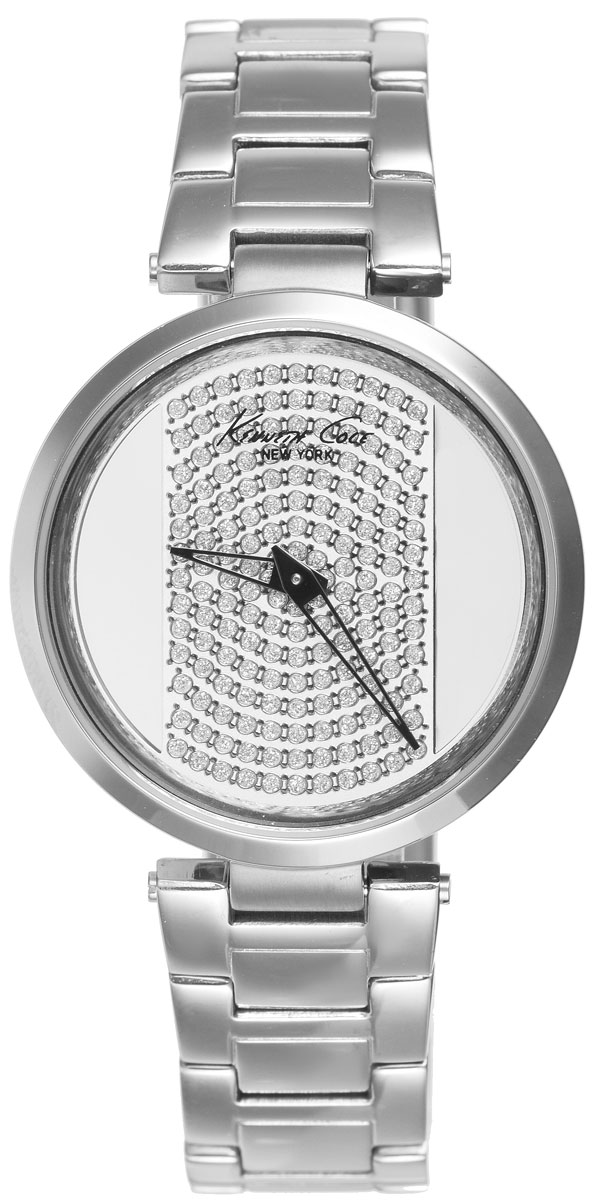 Часы наручные женские Kenneth Cole, цвет: серебристый. IKC0035IKC0035 Часы наручные женские Kenneth Cole, цвет: серебристый. IKC0035IKC0035Стильные женские часы Kenneth Cole выполнены из нержавеющей стали и минерального стекла. Циферблат изделия дополнен символикой бренда и инкрустирован стразами. Часы оснащены кварцевым механизмом с двумя стрелками, прозрачным корпусом, устойчивым к царапинам минеральным стеклом, степенью влагозащиты 3atm. Изделие дополнено ремешком из нержавеющей стали, оснащенным удобной раскладывающейся застежкой, позволяющей максимально комфортно и быстро снимать и одевать часы. Часы поставляются в фирменной упаковке. Часы Kenneth Cole - аксессуар, о котором можно только мечтать. Блистательный циферблат легко подчинит себе ваше время.