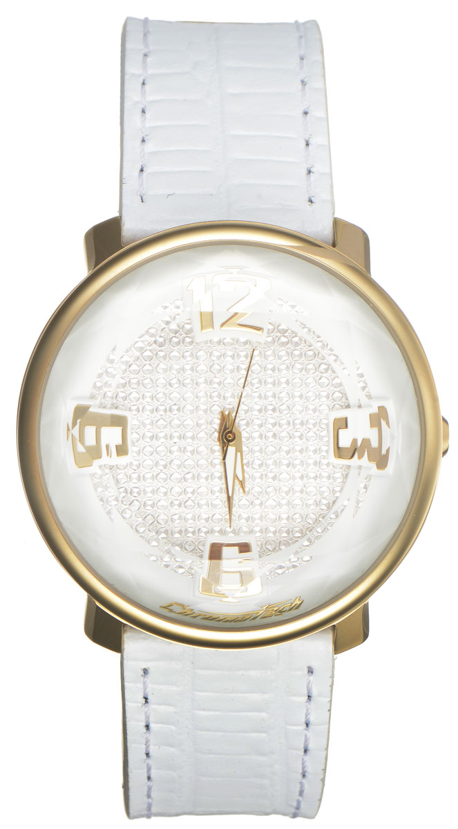 Часы наручные женские Chronotech, цвет: белый. RW0092RW0092 Часы наручные женские Chronotech, цвет: белый. RW0092RW0092Оригинальные женские часы Chronotech произведены опытными специалистами из материалов самого высокого качества на базе новейших технологий. Часы оснащены точным кварцевым механизмом. Корпус часов выполнен из нержавеющей стали и защищен минеральным стеклом. Ремешок выполнен из натуральной кожи с тиснением под змею и оснащен классической застежкой-пряжкой. Циферблат выполнен в форме алмаза в дорогой огранке, оснащен арабскими цифрами, а также тремя стрелками - часовой, минутной и секундной. Часы укомплектованы в фирменную коробку с названием бренда. Фирменное стекло-призма - главная особенность бренда Chronotech. Это придает модели удивительный объем. С такими часами Вы не останетесь незамеченной.