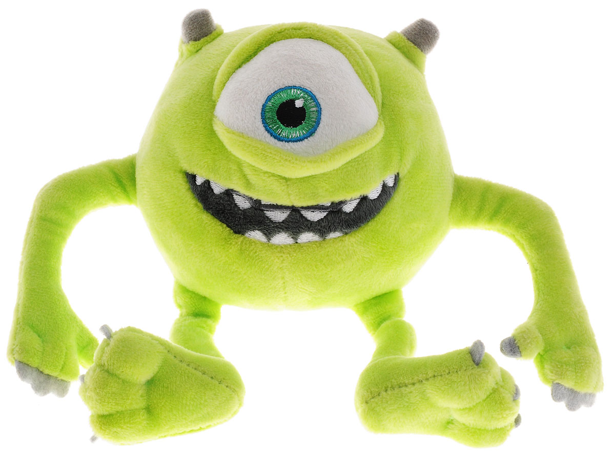 Plush Apple Мягкая озвученная игрушка Монстр Майк 10 смGT7108 Plush Apple Мягкая озвученная игрушка Монстр Майк 10 смGT7108Мягкая озвученная игрушка Plush Apple Монстр Майк - это одноглазый салатовый монстр из популярного мультфильма Корпорация Монстров. Игрушка изготовлена из текстильных материалов. Майк Вазовски - это обаятельный и забавный монстр, член студенческой общины OK, которая объединяет всех добродушных, немного неуверенных в себе, но очень милых студентов Университета монстров. Майк будет смеяться и вибрировать, если его немного потрясти. Игрушка работает от незаменяемых батареек.