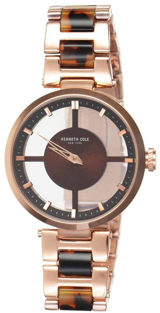 Часы наручные женские Kenneth Cole, цвет: золотой, коричневый. IKC4766IKC4766 Часы наручные женские Kenneth Cole, цвет: золотой, коричневый. IKC4766IKC4766Стильные женские часы Kenneth Cole выполнены из нержавеющей стали с PVD-покрытием и минерального стекла. Минималистичный циферблат изделия дополнен символикой бренда. Часы оснащены кварцевым механизмом с двумя стрелками, прозрачным корпусом, устойчивым к царапинам минеральным стеклом, степенью влагозащиты 3atm. Изделие дополнено ремешком из нержавеющей стали с PVD-покрытием, оснащенным удобной раскладывающейся застежкой, позволяющей максимально комфортно и быстро снимать и надевать часы. Часы поставляются в фирменной упаковке. Аксессуары Kenneth Cole очень стильные, но при этом весьма практичные. Их можно носить в любое время и в любой ситуации. Подход марки Kenneth Cole утилитарен, формы лаконичны, детали неожиданны.