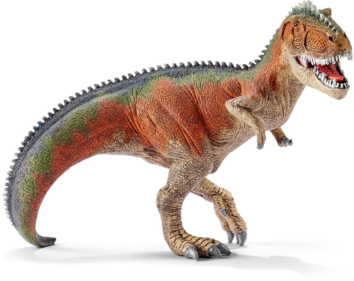 Schleich Фигурка Гигантозавр 1454314543 Schleich Фигурка Гигантозавр 1454314543Древнее животное гигантозавр, проживавшее на земле много миллионов лет назад, представлено в виде фигурки динозавра, идущего на четырех лапах. Гигантозавр был мощным хищником в позднем меловом периоде. У гигантозавра были мощные, но короткие зубы. Фигурка динозавра выполнена из качественного каучукового пластика, который безопасен для детей и не вызывает аллергию. Фигурка Schleich Гигантозавр имеет подвижную нижнюю челюсть.