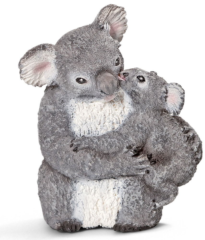 Schleich Фигурка Самка коала с детенышем14677 Schleich Фигурка Самка коала с детенышем14677Коала - травоядное сумчатое животное, обитающее в Австралии. Ее тело покрыто густым серым мехом. Коала один из немногих млекопитающих, имеющих отпечатки пальцев. Коала проводит всю свою жизнь на кронах эвкалиптовых деревьев. Коала - ночное животное, днем она спит, а ночью ищет себе пропитание. Коалы живут в одиночку. Обычно у коалы рождается один детеныш. В возрасте одного года детеныши становятся самостоятельными и покидают мать. Фигурка Schleich Самка коала с детенышем познакомит вашего малыша с окружающим миром и станет достойным пополнением коллекции животных.