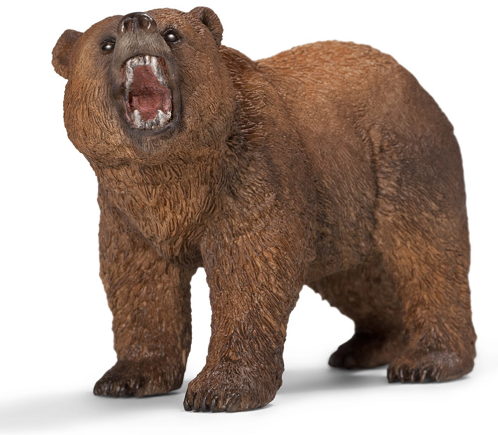 Schleich Фигурка Медведь гризли14685 Schleich Фигурка Медведь гризли14685Медведь гризли - самый большой и опасный медведь в Северной Америке. Встречается на Аляске и в Западной Канаде. Гризли достигает размеров до трех метров, а массой бывает до 500 кг. Имеет мощные челюсти. Шерсть темно- коричневого цвета, на концах серая. Гризли любит ловить рыбу, так же он разоряет улья диких пчел. Гризли часто нападет на человека. Фигурка Schleich Медведь гризли прекрасно разнообразит игру вашего ребенка и станет отличным пополнением коллекции его фигурок. Все фигурки Schleich изготовлены из гипоаллергенных высокотехнологичных материалов, раскрашены вручную и не вызывают аллергии у ребенка. Прекрасно выполненные фигурки отличаются высочайшим качеством игрушек ручной работы. Все они создаются при постоянном сотрудничестве с Берлинским зоопарком, а потому являются максимально точной копией настоящих животных. Каждая фигурка разработана с учетом исследований в области педагогики и производится как настоящее произведение для маленьких...