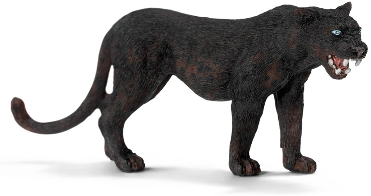 Schleich Фигурка Черная пантера14688 Schleich Фигурка Черная пантера14688Черная пантера - отличный ночной охотник, у нее острое зрение, прекрасный слух и развитое обоняние. Чтобы уберечь свою добычу от других хищников, пантера прячет ее на высоких деревьях. Обитает в Африке, на самом Юге Европы, в Южной Америке, Азии. Фигурка Schleich Черная пантера раскрашена вручную с тщательной прорисовкой деталей и оттенков. Игрушка познакомит вашего ребенка с домашними и дикими животными. Все фигурки прекрасно сочетаются с другими игрушками и являются отличным обучающим материалом для детей.