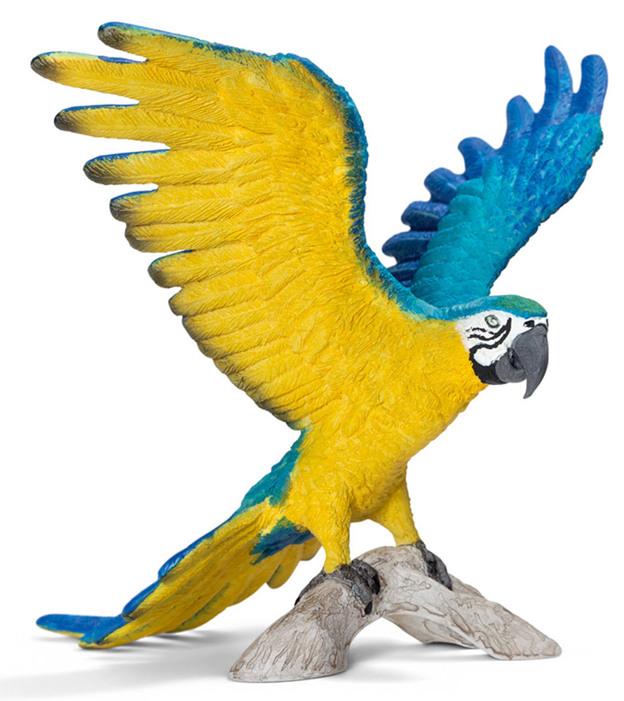 Schleich Фигурка Сине-желтый Ара14690 Schleich Фигурка Сине-желтый Ара14690Фигурка Schleich Сине-желтый Ара представлена на ветке с расправленными яркими крыльями. Реалистичная игрушка познакомит детей с представителями экзотической природы и обитателями жарких стран. Фигурка прекрасно сочетается с другими игрушками и произведет благоприятное впечатление не только на детей, но и взрослых. Красочный попугай с сине-желтым оперением и крепким клювом проживает в тропических лесах Южной Америки. Он очень дружелюбный и любит поболтать, раскачиваясь на ветках деревьев. Попугай предпочитает жить в далеких тропических лесах, не тронутых человеком. Ара очень преданные и живут всю жизнь со своей парой. Попугай очень привязан к своему дому. Весь день он проводит в поисках пищи, улетая на большие расстояния от гнезда и возвращаясь после захода солнца.