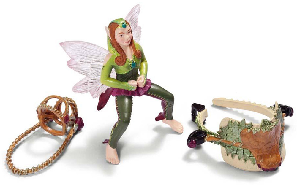 Schleich Фигурка Лесная эльфийка-наездница42109 Schleich Фигурка Лесная эльфийка-наездница42109Фигурка Schleich Лесная эльфийка-наездница разнообразит сюжетно-ролевые фантастические игры вашего ребенка и станет прекрасным пополнением коллекции эльфов. Прекрасно выполненные фигурки эльфов Schleich отличаются высочайшим качеством игрушек ручной работы. Каждая фигурка разработана с учетом исследований в области педагогики и производится как настоящее произведение для маленьких детских ручек. Сюжетно-ролевые игры с фигурками развивают фантазию и воображение ребенка. У эльфийки имеются волшебные крылышки, которые переливаются на солнце и с помощью которых она легко перелетает с места на место. Она любит скакать верхом на лошади по зеленым лугам и петь песни. Эльфийка-наездница одета в костюм зеленого цвета с облегающими штанишками.