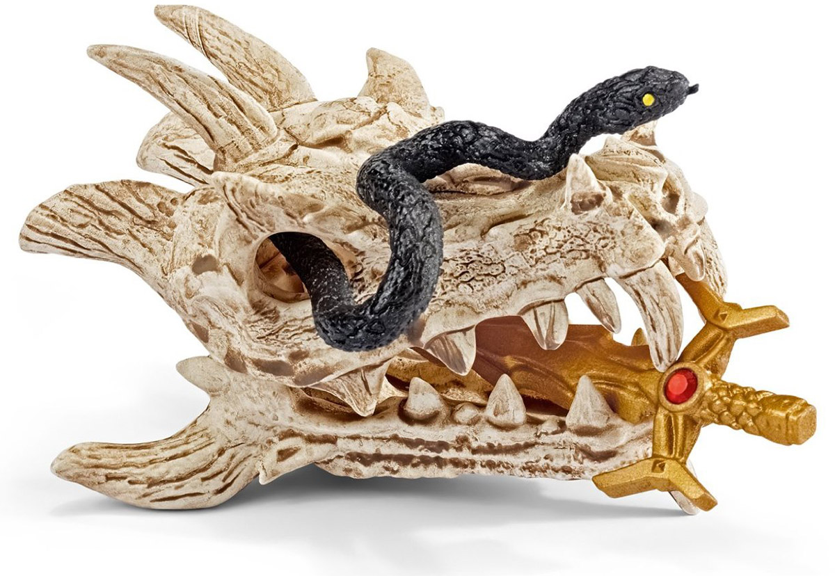Schleich Игровой набор Сокровище дракона42152 Schleich Игровой набор Сокровище дракона42152Игровой набор Schleich Сокровище дракона придется по душе вашему ребенку! Особенное сокровище, спрятанное в секретной комнате замка Дракона, - волшебный меч давно погибшего рыцаря Дракона. Это часть черепа дракона, некогда могучего. Сокровище охраняется смертельно ядовитой змеей, которая кусает и убивает любого, кто хочет завладеть мечом. Однажды всадник-дракон должен появиться и стать хозяином этого меча. Он завладеет мечом, сможет оседлать дракона и станет практически неуязвимым воином. Прекрасно выполненный игровой набор Schleich Сокровище дракона отличается высочайшим качеством игрушек ручной работы. Набор разработан с учетом исследований в области педагогики.