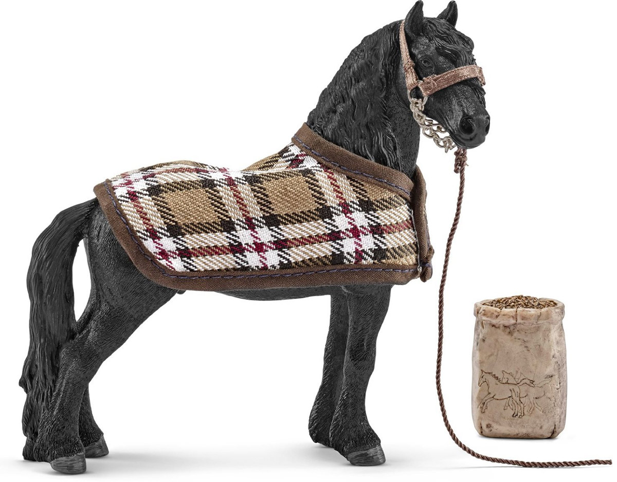 Schleich Игровой набор Кормление и уход за фризской лошадью42269 Schleich Игровой набор Кормление и уход за фризской лошадью42269Восхитительный игровой набор кормление и уход за фризской лошадью Schleich приведет в восторг всех любителей игрушечных лошадей и наездниц. Набор позволит ребенку устроить увлекательные сюжетные игры со своими любимыми лошадками и наездницами. Элементы набора выполнены из прочных качественных материалов, безопасных для детей. Фризские лошади обожают, когда за ними ухаживают перед тем, как вывести на прогулку. Когда на улице холодно, вы можете укрыть любимого питомца теплой накидкой. Тогда вашей лошади будет тепло, и для нее не будет риска заболеть.
