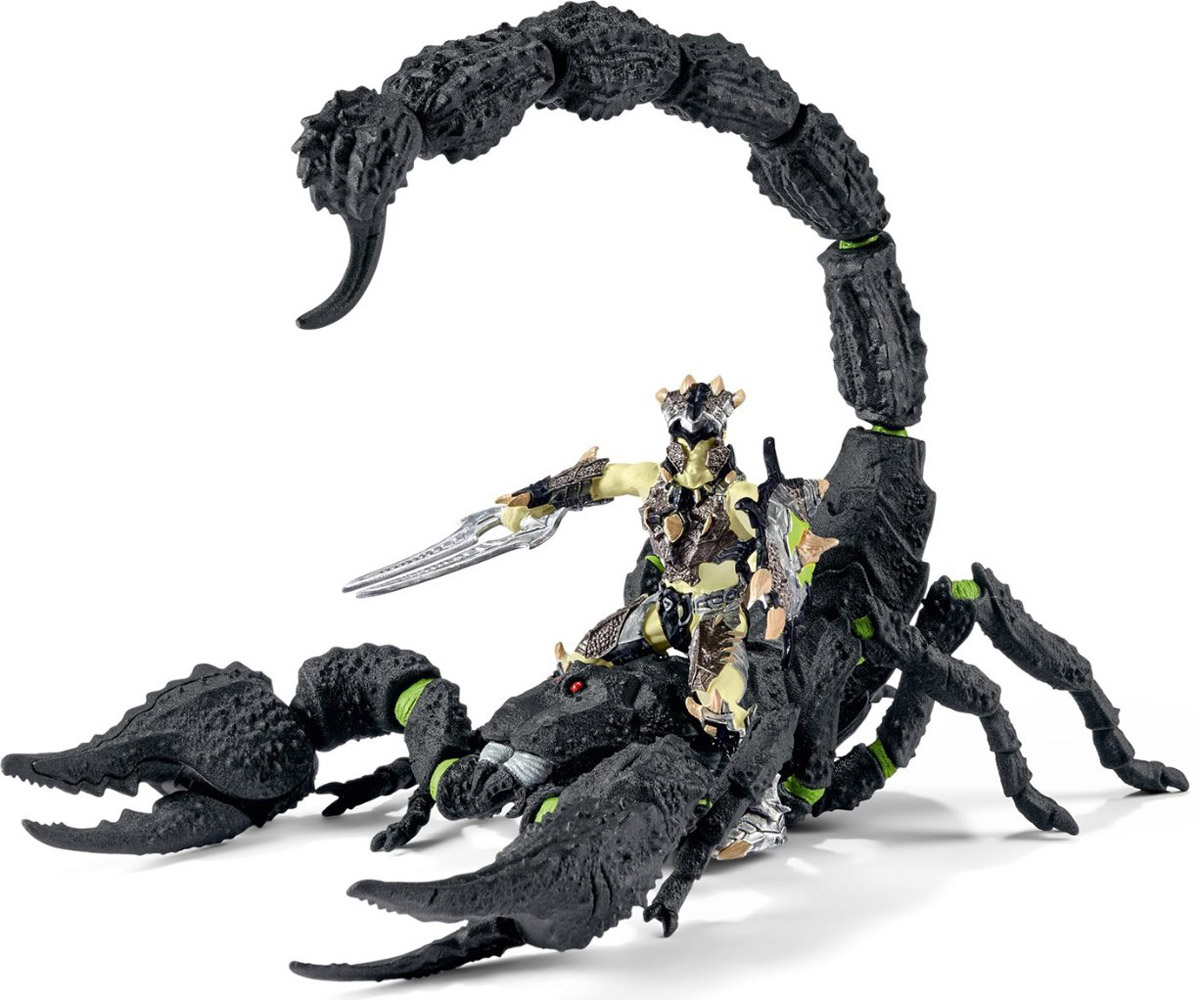 Schleich Фигурка Воин на скорпионе70124 Schleich Фигурка Воин на скорпионе70124Фигурка Schleich Воин на скорпионе - отличный выбор для ролевых игр мальчиков. Средневековые замки, магические воины, рыцари, поединки, принцессы и драконы - размах для фантазии может быть безграничен. Главное, придумывать свои захватывающие истории. Обязательно соберите всю коллекцию из серии Рыцари и тогда вы сможете воспроизвести с детальной точностью увлекательные баталии. Эти игрушки идеально подойдут для ролевых игр как для одного ребенка, так и для большой компании. Вооруженный воин со скорпионом - один из представителей мужественных воинов. Скорпион быстро появляется буквально из ниоткуда, его укус смертельно опасен для врага. Однако, никто не знает, что меч отважного воина также ядовит, и всадника стоит опасаться ничуть не меньше скорпиона.