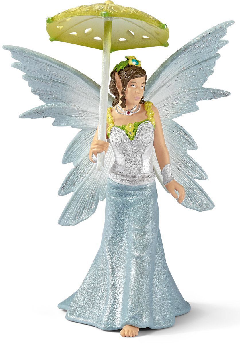 Schleich Фигурка Эльфийка Эяла с зонтиком70506 Schleich Фигурка Эльфийка Эяла с зонтиком70506Фигурка Schleich Эльфийка Эяла разнообразит сюжетно-ролевые фантастические игры вашего ребенка и станет прекрасным пополнением коллекции эльфов. Фигурка, раскрашенная вручную, выполнена из безопасного материала - пластика. Эяла - лучшая подруга феи из сказочной страны Bayala. Вместе со всеми эльфами она отправилась на фестиваль, а собой Эйла взяла волшебный зонтик в виде цветка, с помощью которого она намерена устроить сюрприз для своих друзей. Удивительные эльфы способны не только надолго увлечь малышей, но и поспособствовать активному развитию их творческого мышления, мелкой моторике рук и знакомству с таким большим и загадочным окружающим миром.