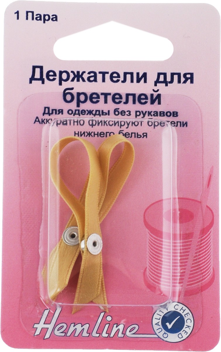 Держатели для бретелей Hemline, цвет: бежевый, стальной, 2 шт786.S Держатели для бретелей Hemline, цвет: бежевый, стальной, 2 шт786.SДержатели Hemline предназначены для одежды без рукавов. Они аккуратно фиксируют бретели нижнего белья. Держатели выполнены из высококачественного полиэстера.