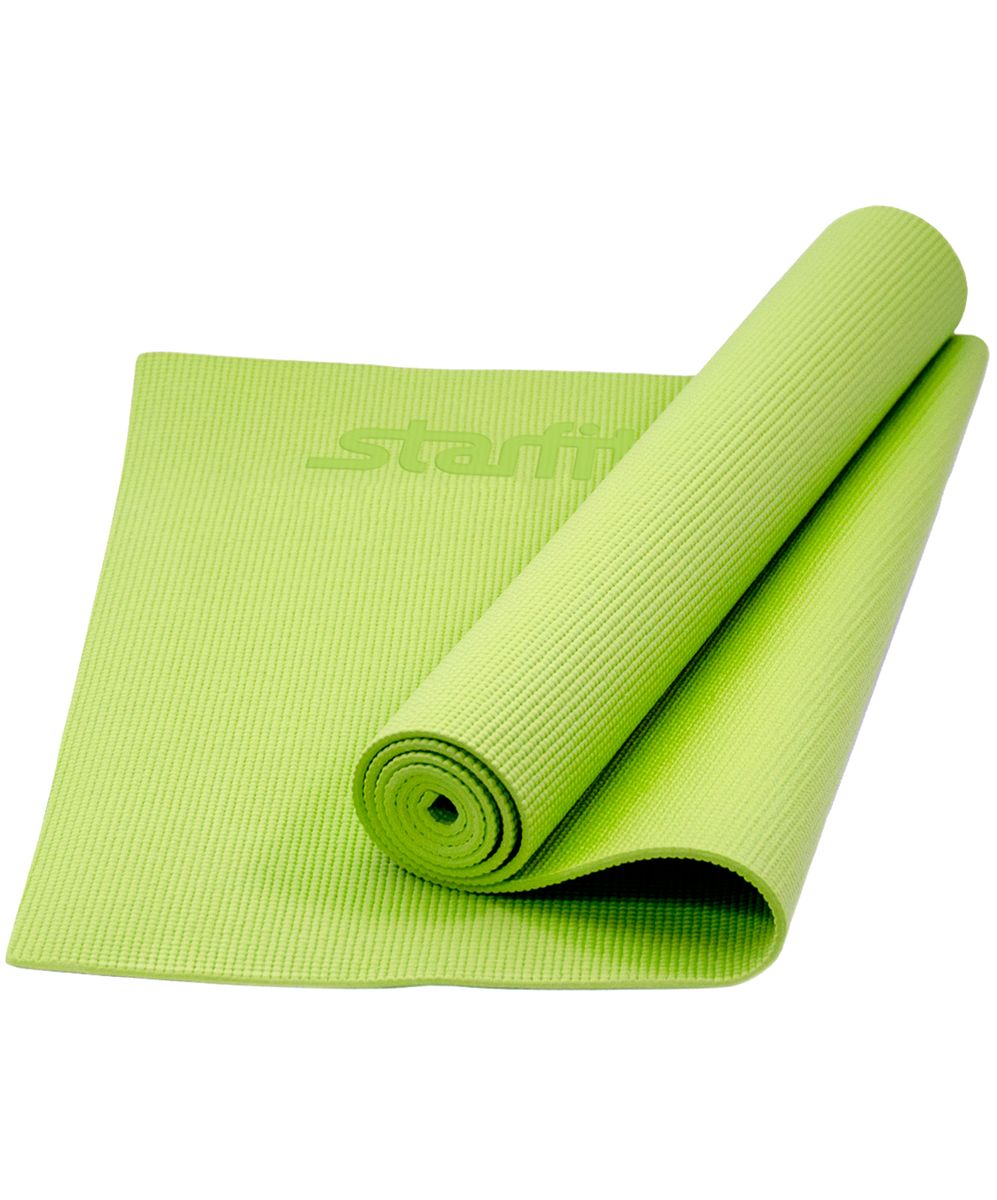 Коврик для йоги Starfit, цвет: зеленый, 173 x 61 x 0,8 смУТ-00008838 Коврик для йоги Starfit, цвет: зеленый, 173 x 61 x 0,8 смУТ-00008838Коврик для йоги FM-101 - это незаменимый аксессуар для любого спортсмена как во время тренировки, так и во время пре-стретчинга (растяжки до тренировки) и стретчинга (растяжки) после тренировки. Коврик PVC Star Fit используются в фитнесе, йоге, функциональном тренинге. Его используют спортсмены различных видов спорта в своем тренировочном процессе. Люди, занимающиеся медитацией, также делают выбор в пользу Star Fit. Предпочтительно использовать без обуви. Если в обуви, то с мягкой подошвой, чтобы избежать разрыва поверхности коврика. Характеристики: Тип: коврик для йоги и фитнеса Материал: ПВХ Длина, см: 173 Ширина, см: 61 Толщина, см: 0,8 Цвет: зеленый Количество в упаковке, шт: 1 Производитель: КНР