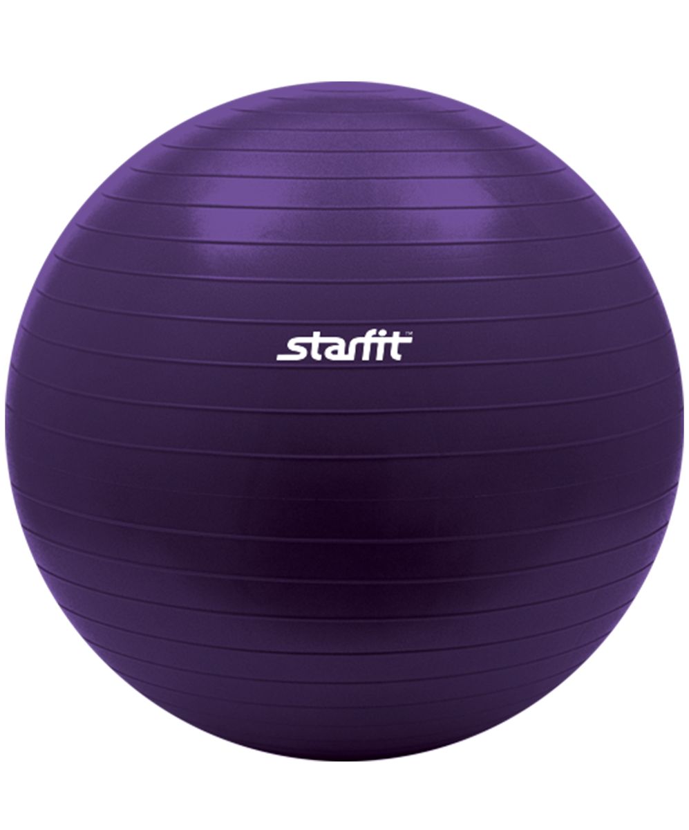 Мяч гимнастический Starfit, антивзрыв, цвет: фиолетовый, диаметр 65 смУТ-00008855 Мяч гимнастический Starfit, антивзрыв, цвет: фиолетовый, диаметр 65 смУТ-00008855С помощью гимнастического мяча Star Fit можно тренировать все мышцы тела, правильно выстроив тренировочный процесс и используя его как основной или второстепенный снаряд (создавая за счет него лишь синергизм действия, а не основу упражнения) для упражнения. Изделие выполнено из прочного ПВХ. Гимнастический мяч - это один из самых популярных аксессуаров в фитнесе. Его используют и женщины, и мужчины в функциональном тренинге, бодибилдинге, групповых программах, стретчинге (растяжке). УВАЖЕМЫЕ КЛИЕНТЫ! Обращаем ваше внимание на тот факт, что мяч поставляется в сдутом виде. Насос не входит в комплект.