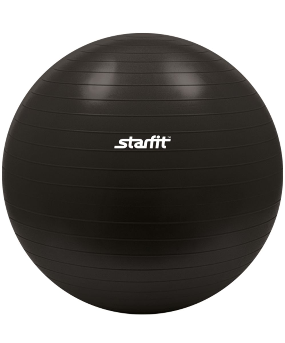 Мяч гимнастический Starfit, антивзрыв, цвет: черный, диаметр 65 смУТ-00008856 Мяч гимнастический Starfit, антивзрыв, цвет: черный, диаметр 65 смУТ-00008856С помощью гимнастического мяча Star Fit можно тренировать все мышцы тела, правильно выстроив тренировочный процесс и используя его как основной или второстепенный снаряд (создавая за счет него лишь синергизм действия, а не основу упражнения) для упражнения. Изделие выполнено из прочного ПВХ. Гимнастический мяч - это один из самых популярных аксессуаров в фитнесе. Его используют и женщины, и мужчины в функциональном тренинге, бодибилдинге, групповых программах, стретчинге (растяжке). УВАЖЕМЫЕ КЛИЕНТЫ! Обращаем ваше внимание на тот факт, что мяч поставляется в сдутом виде. Насос не входит в комплект.
