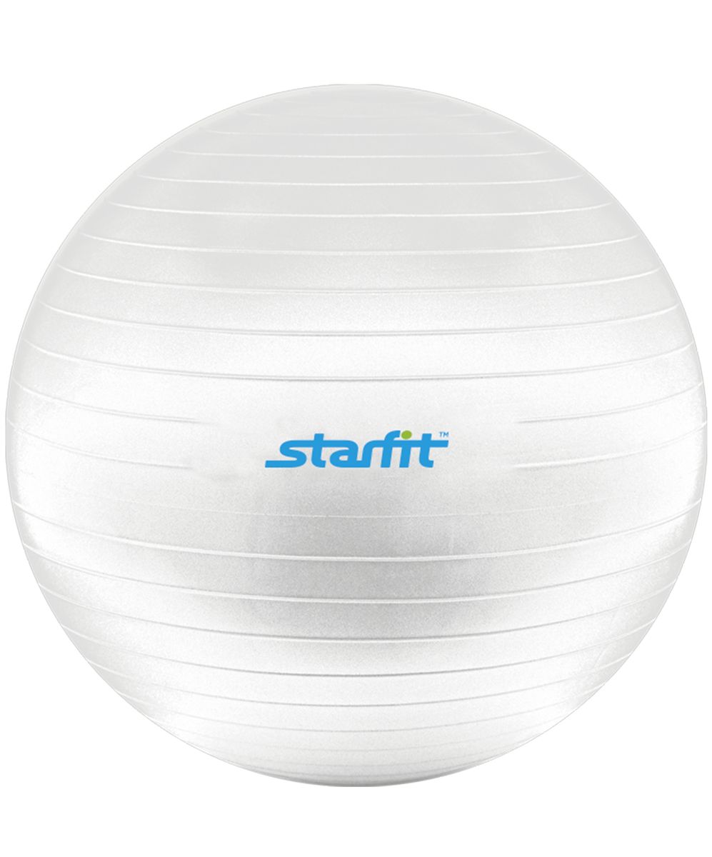 Мяч гимнастический Starfit, антивзрыв, с насосом, цвет: белый, диаметр 55 смУТ-00008861 Мяч гимнастический Starfit, антивзрыв, с насосом, цвет: белый, диаметр 55 смУТ-00008861С помощью гимнастического мяча Star Fit можно тренировать все мышцы тела, правильно выстроив тренировочный процесс и используя его как основной или второстепенный снаряд (создавая за счет него лишь синергизм действия, а не основу упражнения) для упражнения. Изделие выполнено из прочного ПВХ. Гимнастический мяч - это один из самых популярных аксессуаров в фитнесе. Его используют и женщины, и мужчины в функциональном тренинге, бодибилдинге, групповых программах, стретчинге (растяжке). Насос входит в комплект.