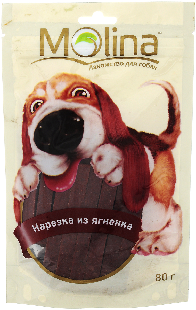 Лакомство для собак Molina Нарезка, из ягненка, 80 г4640010546615 Лакомство для собак Molina Нарезка, из ягненка, 80 г4640010546615Лакомство для собак Molina Нарезка состоит из натурального мяса ягненка. Такое лакомство удовлетворяет естественный жевательный инстинкт вашего питомца. Укрепляет челюсть и жевательную мускулатуру. Очищает зубы и предотвращает образование зубного камня. Содержит глицин, благотворно влияющий на кожу и шерсть. Товар сертифицирован.