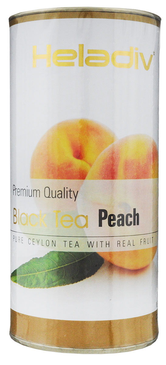 Heladiv Peach чай черный листовой с ароматом персика, 100 г4791007010043 Heladiv Peach чай черный листовой с ароматом персика, 100 г4791007010043Heladiv Peach - это сочетание элитного цейлонского чая с насыщенным ароматом и кусочками персика. Подарит неповторимые ощущения и заряд бодрости.